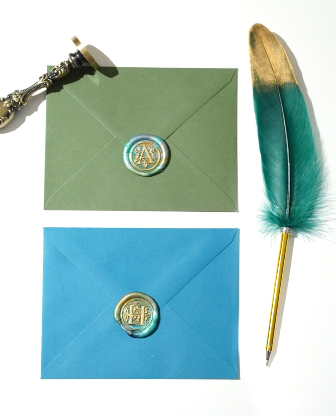 Standard Marbled blue wax seal