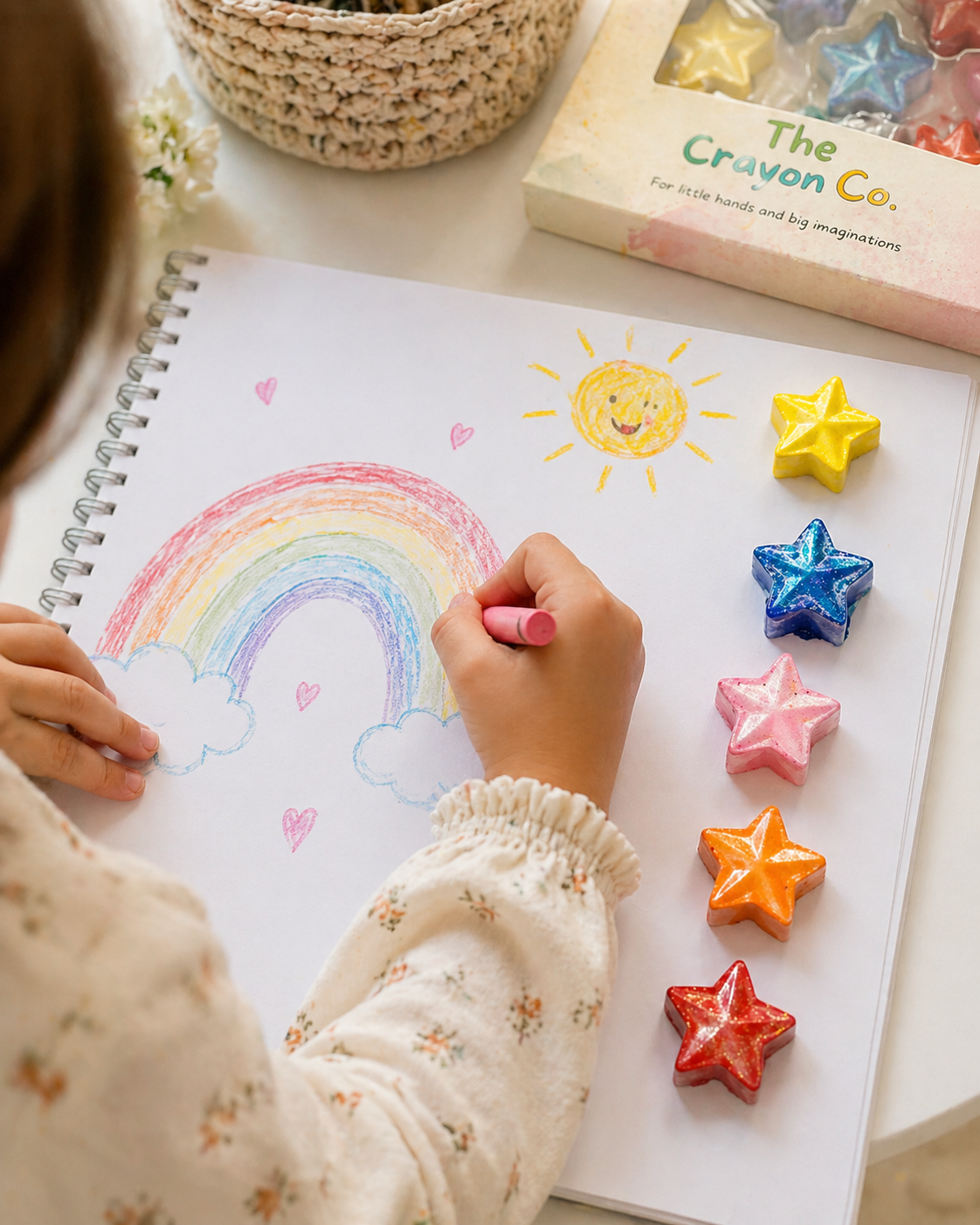 STAR CRAYONS CLITTER SET
