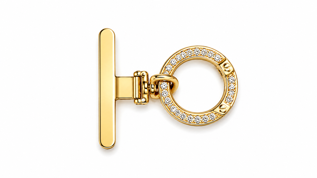 Gold Rhinestone Phone Attachment