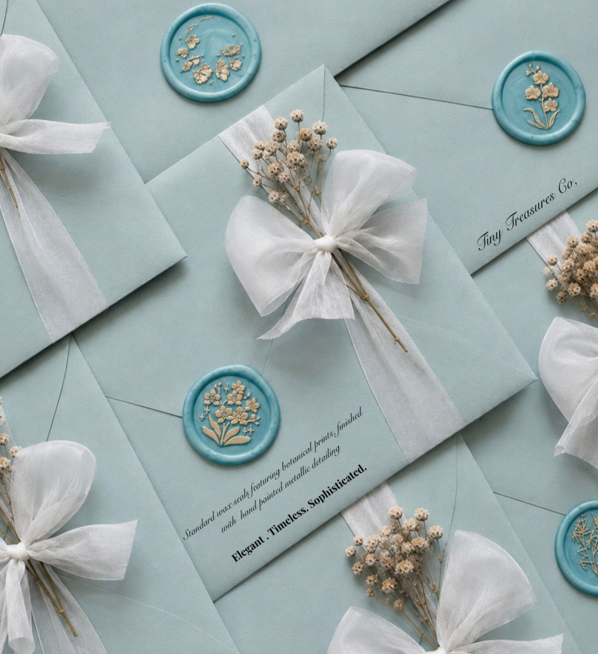 Pearlescent wax seal ( Standard floral motive collection)