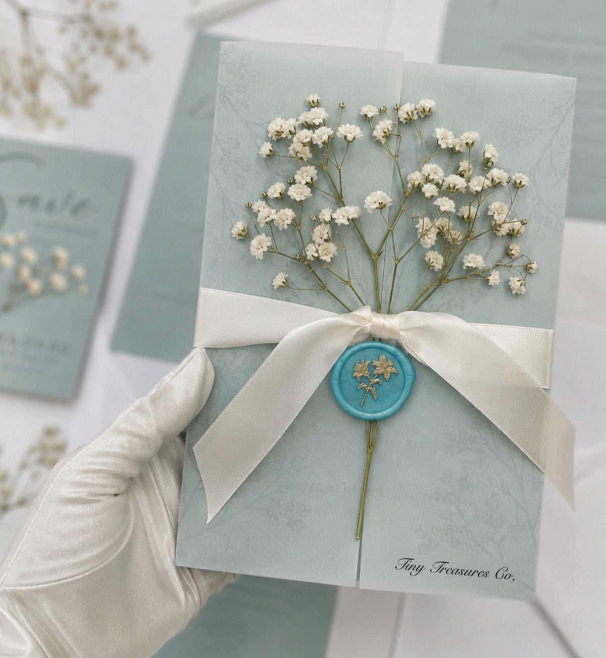Pearlescent wax seal ( Standard floral motive collection)