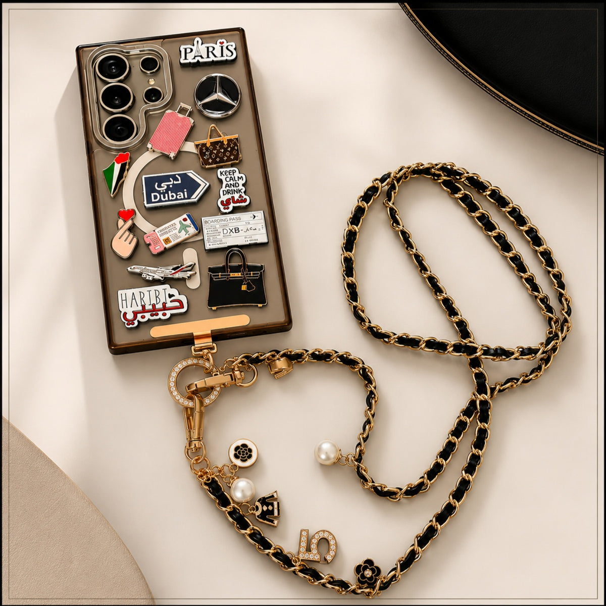 Coco Roped Charm long phone chain