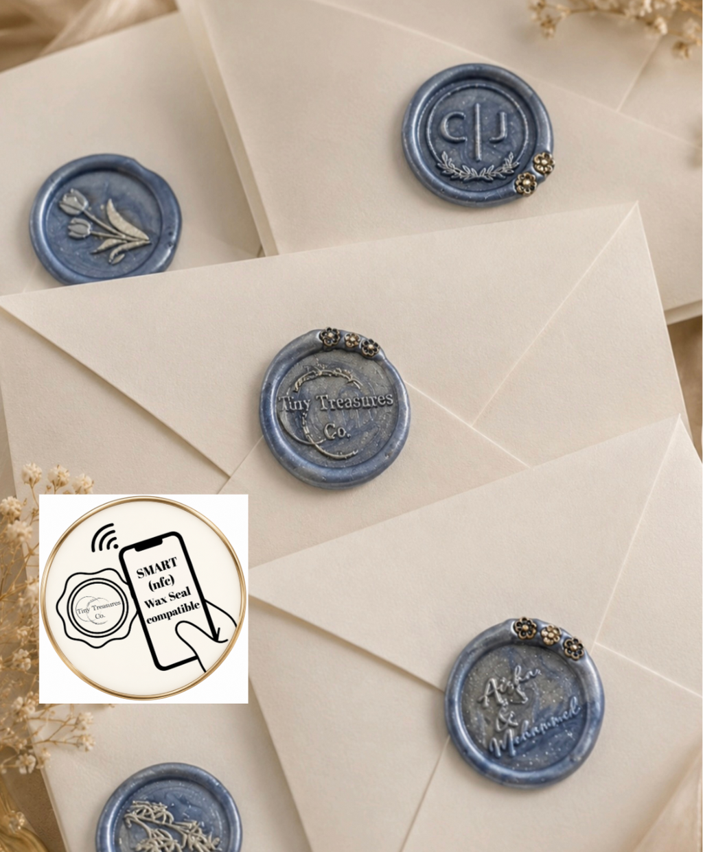 Embellished Customizable Wax Seals (Diamante)