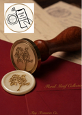 Pearlescent wax seal ( Standard floral motive collection)