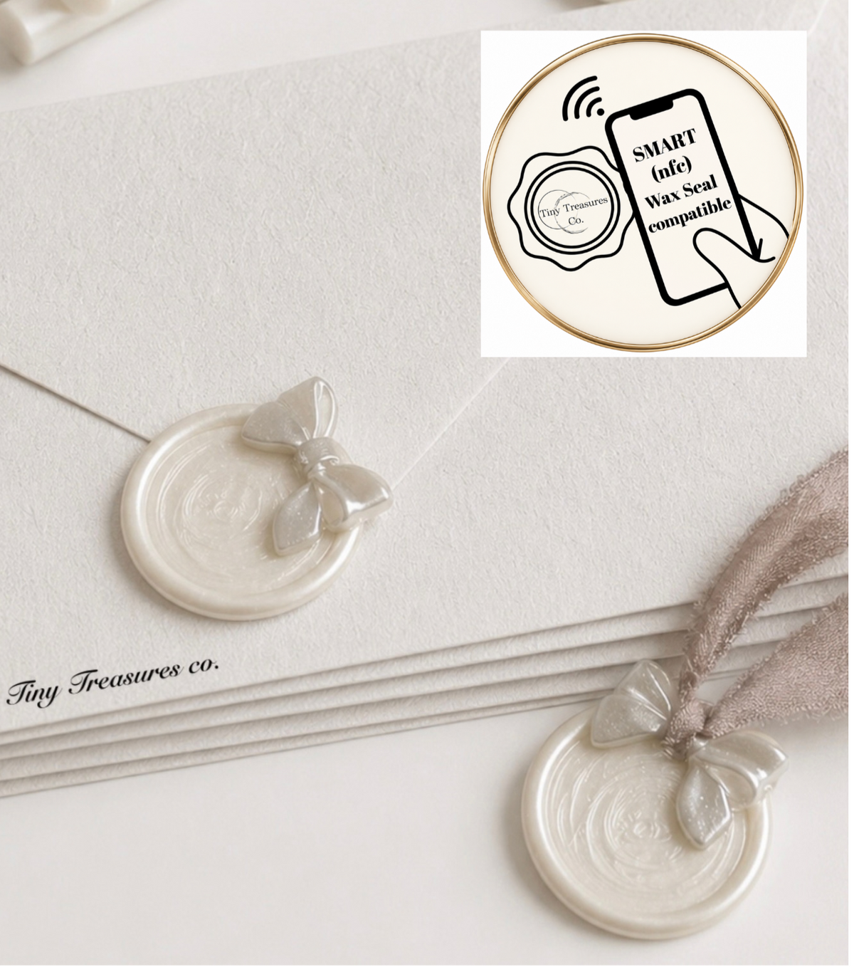 Embellished Ornament Wax Seals (bows &ribbons)