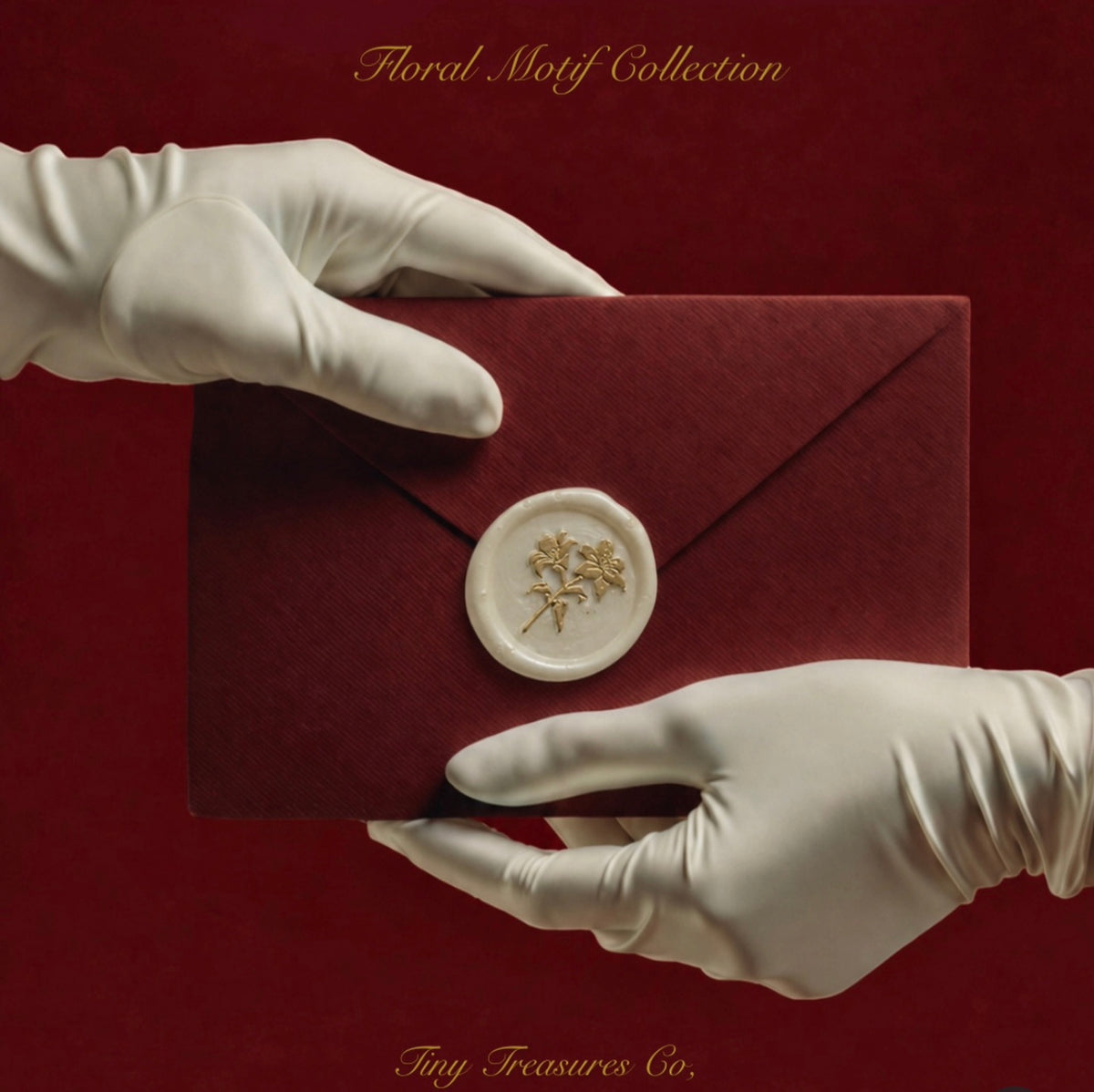 Pearlescent wax seal ( Standard floral motive collection)