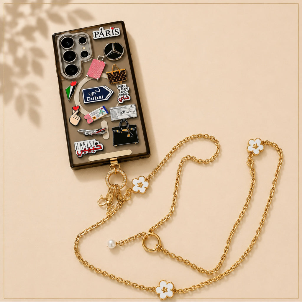 Fleur long Phone chain