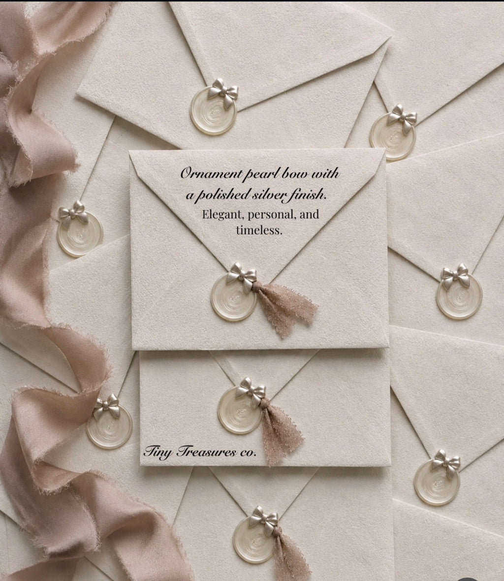 Embellished Ornament Wax Seals (bows &ribbons)