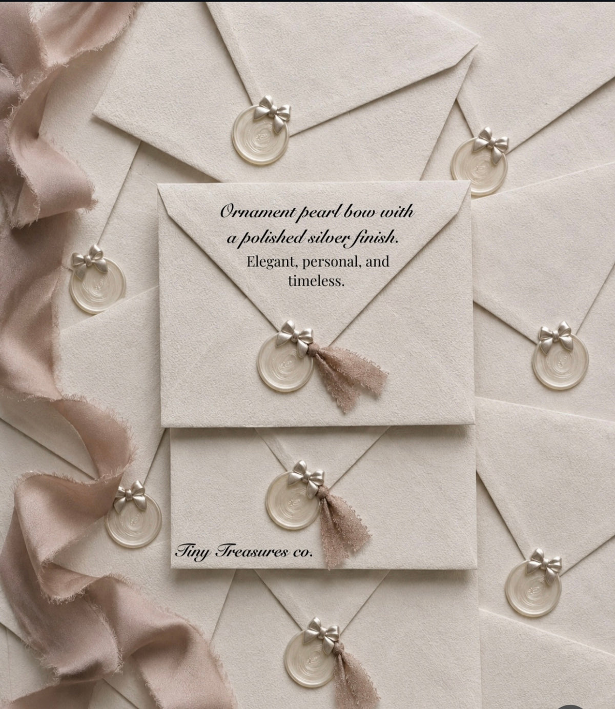 Embellished Ornament Wax Seals (bows &ribbons)