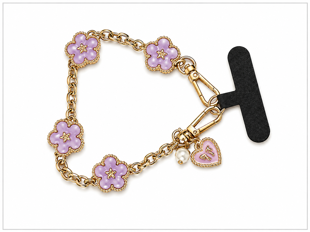 Fleur Charm short phone chain