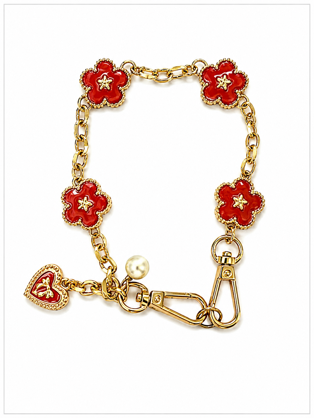 Fleur Charm short phone chain
