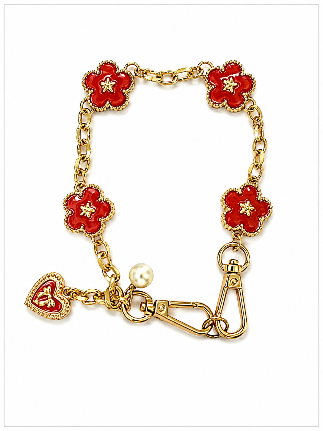 Fleur Charm short phone chain